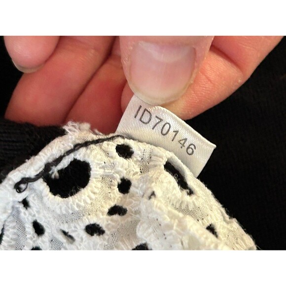 Ann Taylor Open Eyelet Backed ¾ Sleeve Sweater size XS Semi-sheer 100% Cotton - Picture 6 of 8